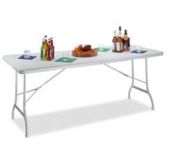 Relaxdays BASTIAN nagy összecsukható kerti asztal fehér 10020757_49