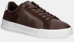 Tommy Hilfiger bőr sportcipő TH COURT MIX NUBUCK barna, FM0FM05634 - barna Férfi 42