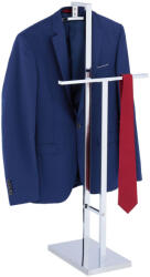 Relaxdays Szabadonálló szobainas ezüst 102x46x32 cm 10048765