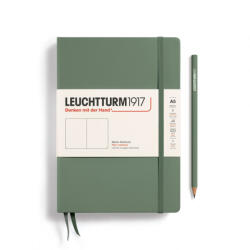 LEUCHTTURM1917 Medium A5 sima lapos NOTEBOOK, olive