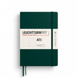 LEUCHTTURM1917 Medium A5 pontozott lapos NOTEBOOK 411, Forest Green
