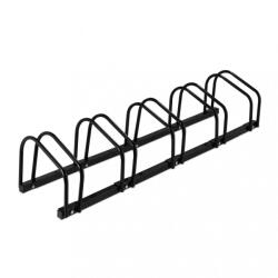Relaxdays Kerékpártartó 5 kerékpárhoz fekete 10043638