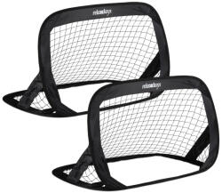 Relaxdays Pop up focikapu 2 db-os szett fekete 77x122x83 cm 10035315