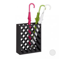 Relaxdays Téglalap alakú esernyőtartó fekete 10027936_46