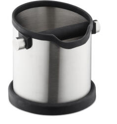 Relaxdays Rozsdamentes acél kávézacc gyűjtő tartály ezüst-fekete 10027845