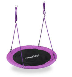 Relaxdays Fészekhinta 110 cm lila 10026650_51