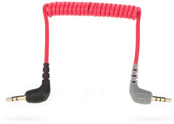 RØDE Átalakító kábel VideoMic GO iPhonehoz és egyéb TRRS bemenetű készülékhez történő csatlakoztatására (TRS-TRRS), 170-400mm hosszúságú spirális kialakítás (SC7)