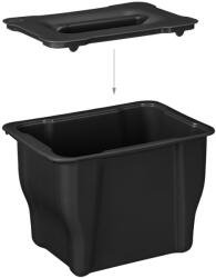 Relaxdays Bio hulladékgyűjtő konyhába 5 l fekete 10038581