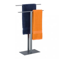 Relaxdays Törölközőtartó T-Design szürke 82x50x19 cm 10038720