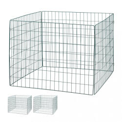 Relaxdays Fém komposztáló 3 db-os szett alj nélkül sötétzöld 10029559