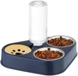 Relaxdays Dupla kutyatál vízadagolóval 25x28, 5x20 cm 10045240