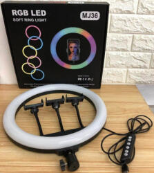 JMARY MJ36RGB RGB LED Körfény, Ringlight 36cm (JMR-MJ36RGB)
