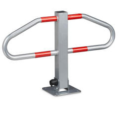 Relaxdays Lehajtható parkolásgátló fényvisszaverő csíkkal 10020486