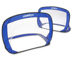 Relaxdays Pop up mini focikapu 2 db-os szett kék 80x120x80 cm 10016739