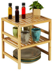 Relaxdays Bambusz fűszertartó szekrénybetét 2 db-os készlet 10046354