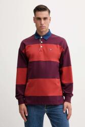 Benetton pamut hosszúujjú piros, mintás, 3BC1U302L - piros L