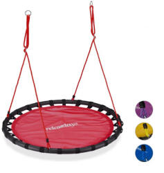 Relaxdays Fészekhinta 120 cm piros 10026652_47