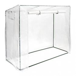 Relaxdays XL Paradicsom üvegház ferde tetővel 1, 6 m2 fóliasátor 160x200x80 cm 10020036