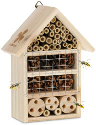 Relaxdays Fából készült natúr rovarhotel 24x18x9 cm 10042958