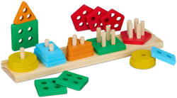 Relaxdays Fából készült színes formajáték gyerekeknek 10049919