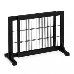 Relaxdays Kihúzható védőrács korlát 56x70-115 cm fekete 10039180