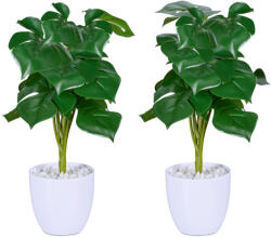 Relaxdays Monstera művirág 2 db-os készlet 10045558