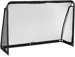 Relaxdays Fekete acél focikapu 120x180 cm 10048848