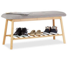 Relaxdays Skandináv design ülőpad cipőtartó 44x90x34 cm 10022340