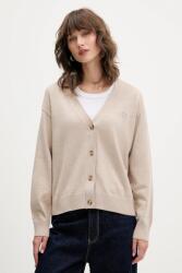 Guess Jeans kardigán gyapjú keverékből - bézs M - answear - 24 990 Ft