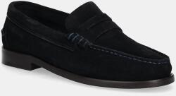 Tommy Hilfiger velúr mokaszin CLASSIC HILFIGER SUEDE LOAFER sötétkék, férfi, FM0FM05363 - sötétkék Férfi 46