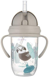 Canpol babies Innovatív itatópohár szívószállal 270 ml szürke