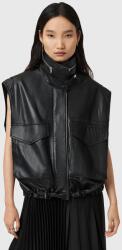 AllSaints bőr mellény CLAY - fekete XS