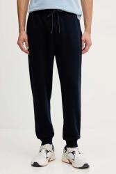 Benetton pamut melegítőnadrág fekete, sima, 342ZUF01B - sötétkék S