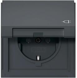 Gira (045467) dugaszolóaljzat csapófedéllel TX_44 antracit IP44