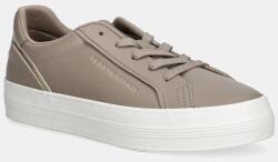 Tommy Hilfiger bőr sportcipő VULC FOXING SNEAKER bézs, FW0FW08683 - bézs Női 39