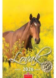 CSG Falinaptár 2026 CSG 21x32 cm Lovak, magyar ünnep és névnapokkal