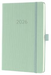 Sigel Határidőnaptár 2026 heti SIGEL A/5 kemény borító, Conceptum mentazöld (C2672)