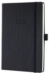 Sigel Határidőnaptár 2026 heti SIGEL A/5 kemény borító, Conceptum fekete (C2612)
