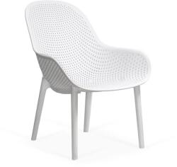Chairs ON Scaun terasă din plastic pe cadru rezistent HRC 593 Alb