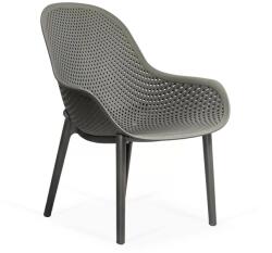 Chairs ON Scaun terasă din plastic pe cadru rezistent HRC 593 Gri