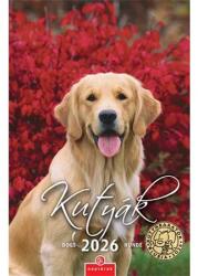 CSG Falinaptár 2026 CSG 21x32 cm Kutyák, magyar ünnep és névnapokkal