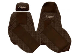  Méretpontos Scania bőr üléshuzat R/S széria 2017-től Felhajtható/Normál ülés Barna