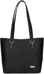 Karen 2418 fekete steppelt rostbőr női válltáska