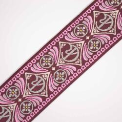 Takoy Hímzett heveder 5 cm orient rózsaszín