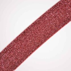 Takoy Elasztikus csillogó gumiszalag 4 cm fáradt rózsaszín