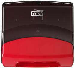 Tork hajtogatott kéztörlő adagoló W4 piros/fekete SCA654008