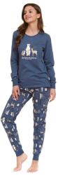 DN Nightwear Best friends női pizsama, erdei állatos, kék, XXL