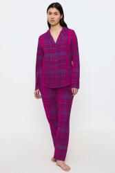 Triumph Boyfriend Fit PW 01 X Checks női pizsama, rózsaszín, kockás, XXL