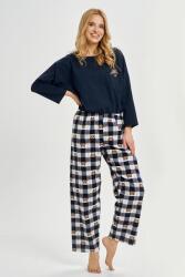 Taro Astrid női flanelpizsama, kék, M