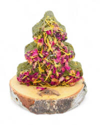  Mr. Crumble - Petrezselyemből készült karácsonyfa rózsával és körömvirággal 9 cm